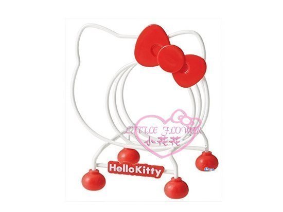 ♥小公主日本精品♥Hello Kitty 臉頭造型多層格萬用架菜刀架覘板架盤子架不鏽鋼白色造型架33121307