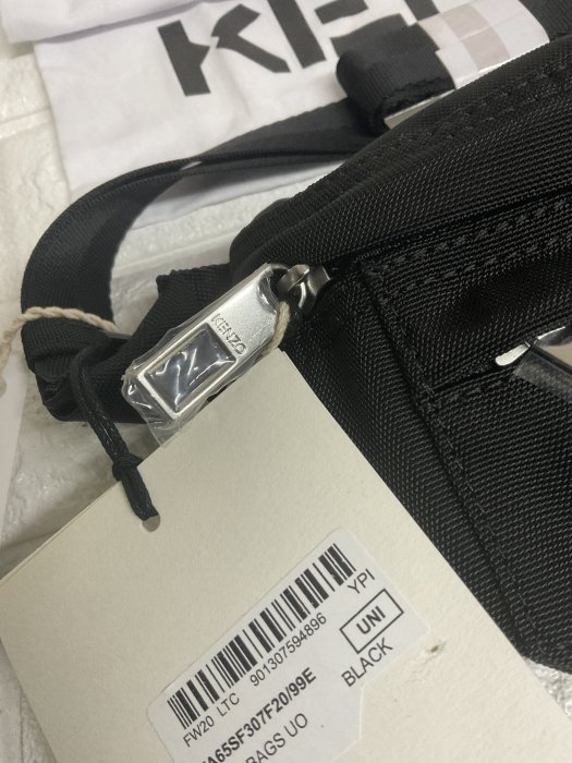 【就是愛買正品】黑色【現貨】 新款 小號 KENZO tiger bumbag 虎頭 腰包 胸包 重機包