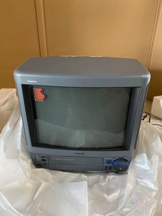 Sony 14吋 CRT Trinitron 特霓虹 映像管電視 KV-14VH10 內建錄影機電視 傳統電視 日本製造