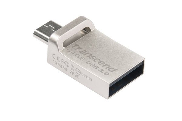 小青蛙數位 Transcend 創見 JetFlash 880 USB OTG隨身碟 64G 隨身碟 手機隨身碟