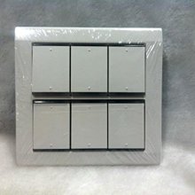 DIY水電材料 國際牌 星光系列 6開開關(方型) WTDFP-5652K