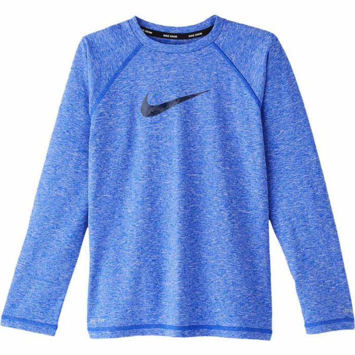 ~BB泳裝~ 2019 NIKE logo兒童長袖袖防曬衣 水母衣 NESS9701-416