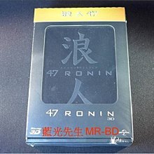 [藍光先生BD] 浪人47 Ronin 47 3D + 2D 限量鐵盒小說珍藏版 ( 傳訊正版 ) - 基努李維