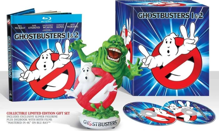 毛毛小舖--限時特價 藍光BD 魔鬼剋星1+2合輯 Ghostbusters 4K限量模型版(中文字幕)