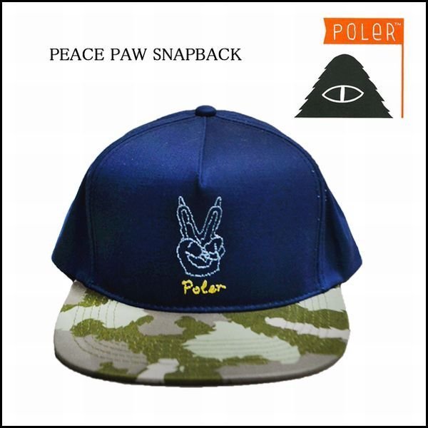 =CodE= POLER PEACE PAW SNAPBACK 迷彩棒球帽(藍綠)635037.美國OUTDOOR.男女