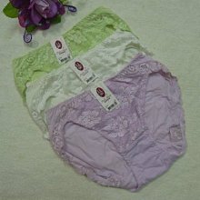 曼黛瑪璉~蕾絲繡花內褲【F0253】~M~紫色,綠色~絲質褲