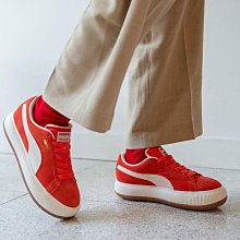 南◇2021 10月 PUMA Suede Mayu UP Wns 38165002 紅白 厚底 增高 麂皮 休閒鞋