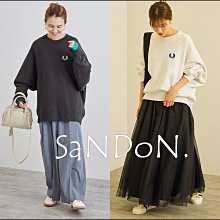 SaNDoN x『 FRED PERRY 』定番 拼接繭型羅紋九月雜誌刊載蓬鬆感毛圈寬袖立體大學T SLY 230916