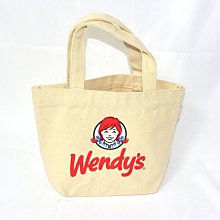 Wendy's 溫蒂漢堡 帆布手提袋 餐袋 日本限定正版品