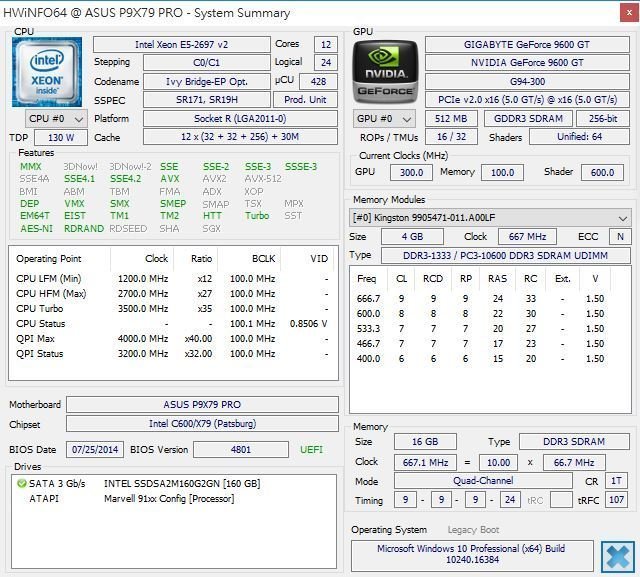 【含稅】Intel Xeon E5-2697 V2 2.7G 30M 12C24T 130W 2011 正式CPU一年保