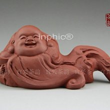 INPHIC-宗教 宜興茶韻紫砂工藝品茶 寵茶玩雕塑擺飾把玩精品 清水泥托寶佛筆架
