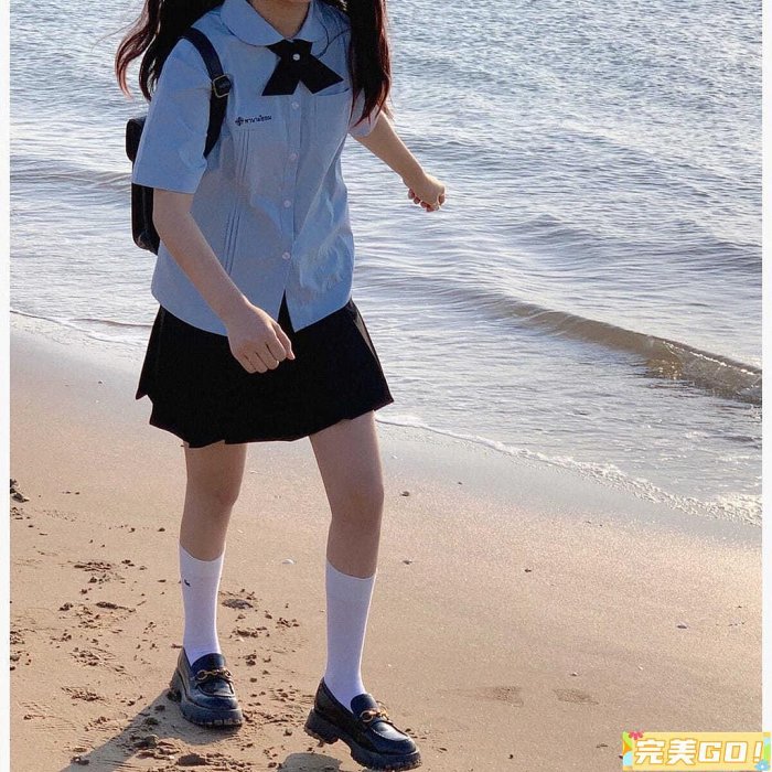 【制服】【學生】【日系】完美Go✧◄✹泰國校服泰式襯衫JK制服女夏季顯瘦基本百搭學院風