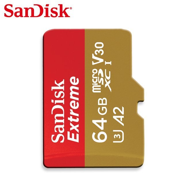 SanDisk NEW Extreme A2 64G microSDXC 記憶卡 (SD-SQXAH-64G)