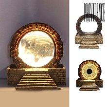 陽光家居 亞特蘭蒂斯星際之門小夜燈創意立體led 3D小夜燈擺件