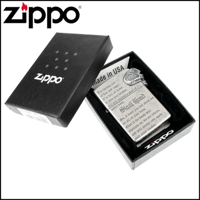 ☆哈洛德小舖☆【ZIPPO】日系~BABY SKULL METAL加工打火機(燻銀款) NO.2NI-BABYSKULL