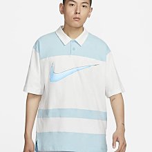 S.G NIKE Sportswear FN3694-124 白藍 男款 短袖 上衣 翻領T恤 POLO衫