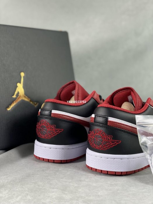 Air Jordan 1 Low Bulls  芝加哥 復古休閒鞋 男女鞋 553558-163