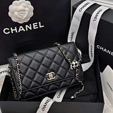 CHANEL AP1450 足球鍊帶 WOC 肩背包 黑 現貨