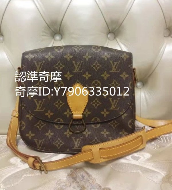 二手正品 LV 老花中大號馬鞍包 單肩斜挎包 單肩斜背包 Lv 包包 M51242