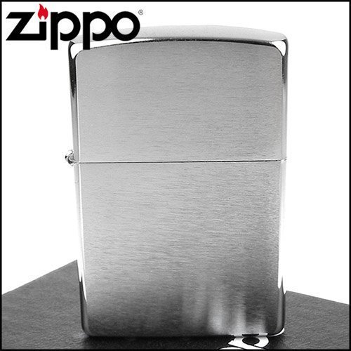 ☆哈洛德小舖☆【ZIPPO】美系~拉絲打磨鍍鉻~銀色霧面打火機(電影終極警