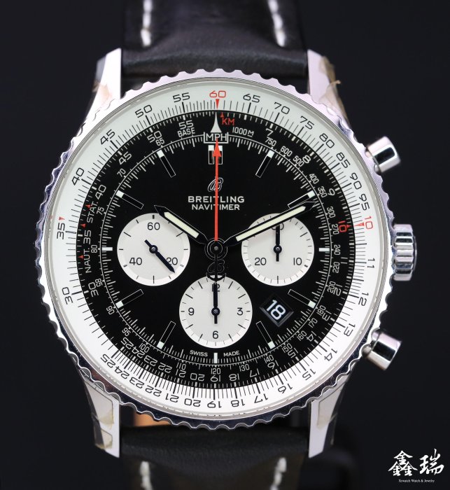 【鑫瑞鐘錶】Breitling 百年靈 Navitimer B01 AB0127211B1X1 透背 46mm 盒單全