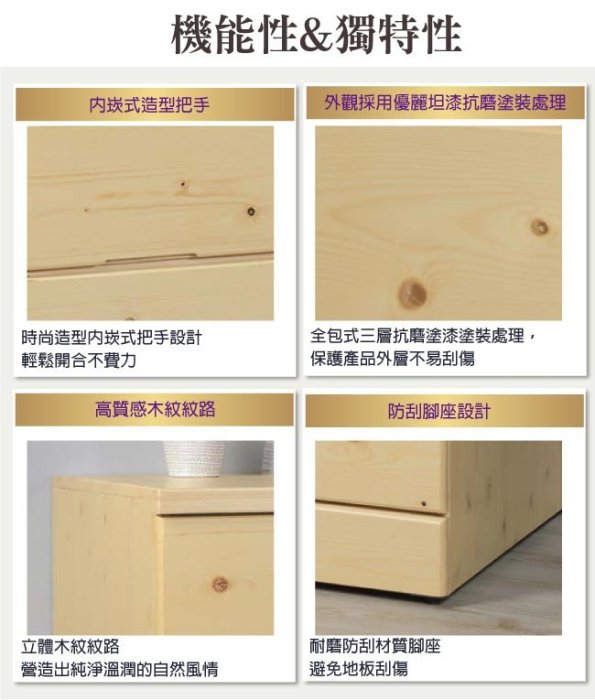 【綠家居】莉莉 時尚3.3尺實木三斗櫃/收納櫃