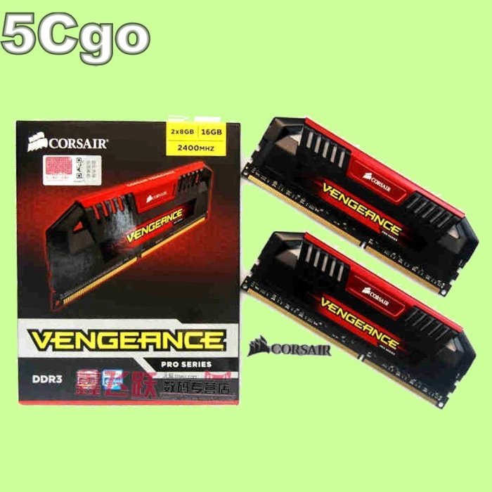 5Cgo【權宇】全新正品海盜船復仇者加強版PRO DDR3 2400 四通道記憶體8G 8GB*2=16G 16GB含稅