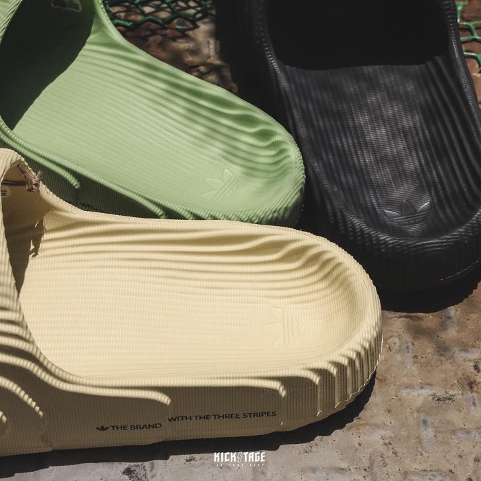 ADIDAS ADILETTE 22 SLIDES 鐵灰色 波紋 防水拖鞋 男女鞋【HP6522】yeezy平民版