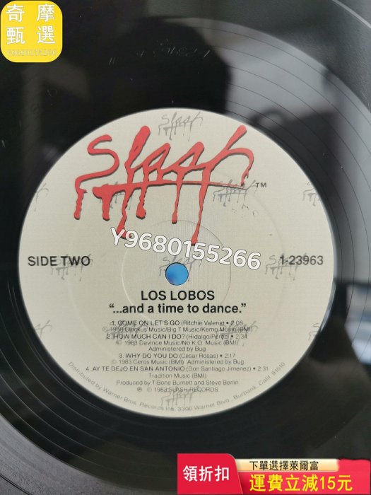 LOS LOBOS 洛沃斯 英文LP 碟面光亮95新 播放正 音樂CD 黑膠唱片 磁帶【奇摩甄選】21261