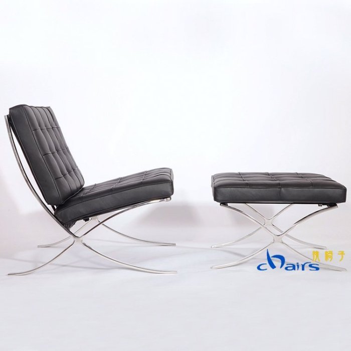 【挑椅子】Knoll Barcelona Chair 巴塞隆納單人椅+腳椅 (複刻版) HC-016