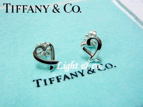 【Light & co.】專櫃真品已送洗 TIFFANY & CO 925純銀 愛心 Loving Heart  (XS) 經典款 耳環