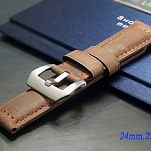 【時間探索】Time Discovery Panerai 沛納海 代用 仿舊高級錶帶  ( 24mm.22mm)