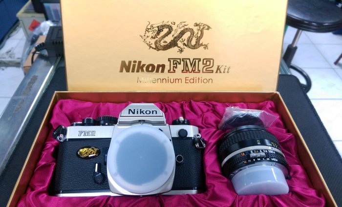 全新 Nikon FM2 kit 千禧龍紀念版 龍年紀念版 底片單眼相機 [ 含 50mm f/1.4 鏡頭 ] 榮泰貨