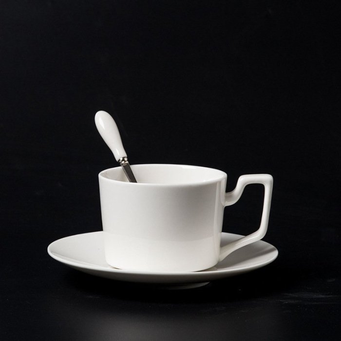 咖啡杯陶瓷咖啡杯套裝紅茶杯下午花茶杯碟手工描金送禮配勺卡布奇諾拿鐵