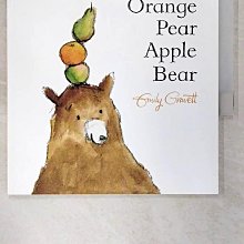 【書寶二手書T1／少年童書_EV3】Orange Pear Apple Bear_Emily Gravett