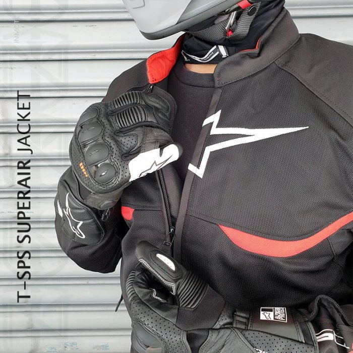 伊摩多※亞版ALPINESTARS T-SPS SUPERAIR JACKET 防摔衣春夏網布黑紅