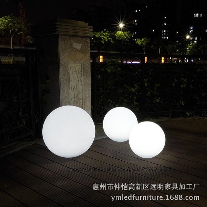 惠州廠家直銷七彩發光圓球 塑料球燈 led發光裝飾圓球 led節日燈