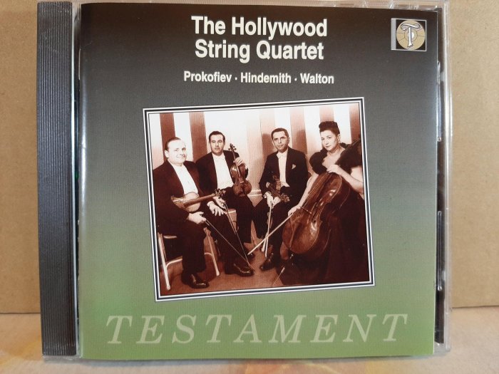 Hollywood S.qt,Prokofiev,Hindemith,Walton,好萊塢弦樂四重奏團，普羅柯菲夫，亨德密特，華爾頓:弦樂四重奏曲，如新。