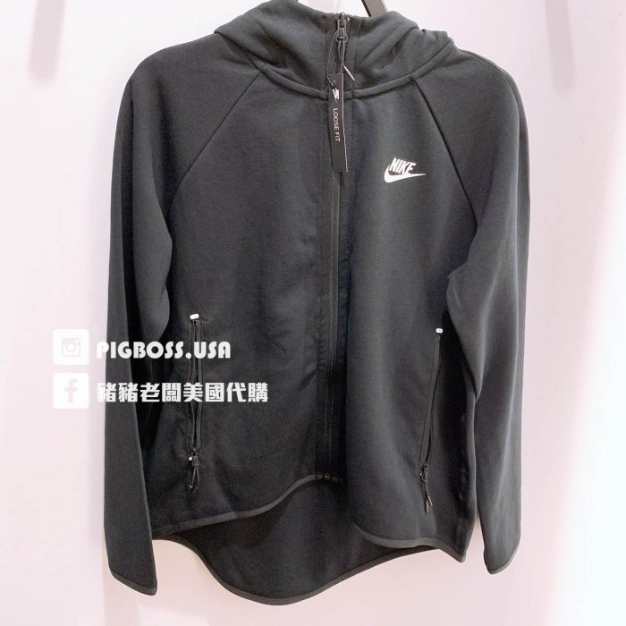 【豬豬老闆】Nike Sportswear NSW 黑色 外套 連帽 休閒 運動 訓練 女款 BV7566-010