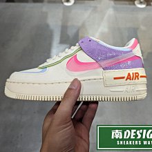 南🔥2023 7月 NIKE Air Force 1 解構 拼接 雙勾 繽紛 AF1 女款 白粉紫 CU3012-164