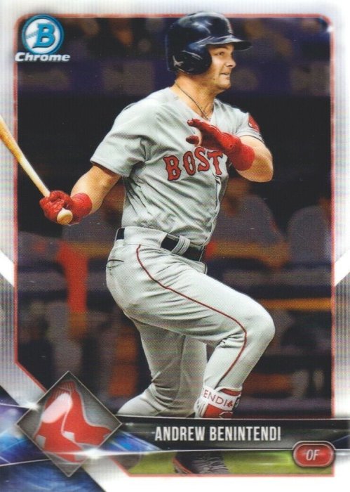 ANDREW BENINTENDI 2018 Bowman Chrome 鐵面經典卡 紅襪五拍子帥哥