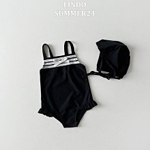 S~L ♥泳裝(BLACK) LINDO-2 24夏季 LNO240514-002『韓爸有衣正韓國童裝』~預購