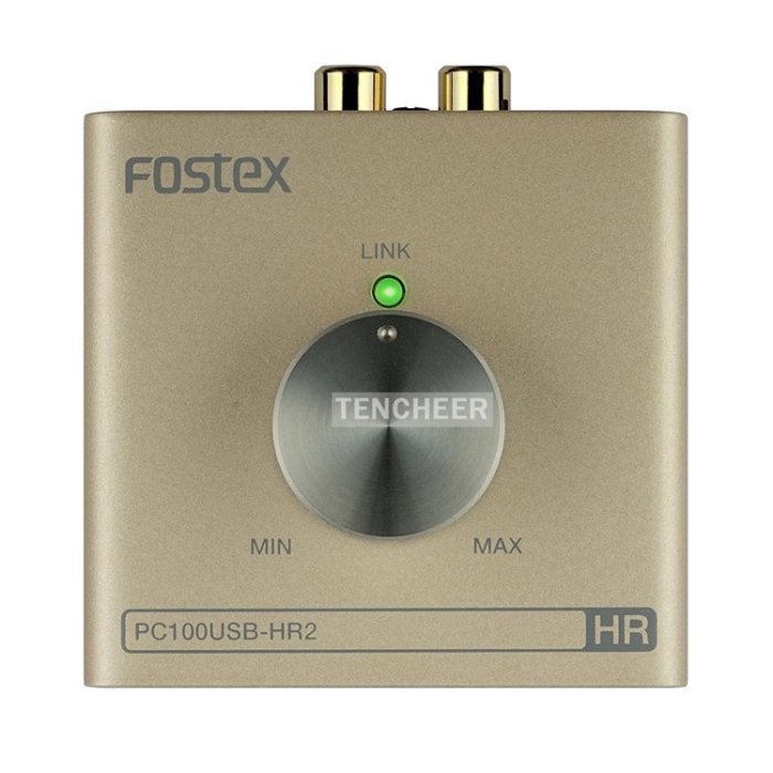 TENCHEER＞ FOSTEX PC100USB-HR2 耳機擴大器(黑色金色) USB DAC 96kHz