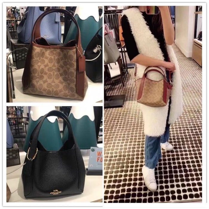 現貨直出 美國outlet正品COACH f78800/79251 Hadley Hobo 新款手提菜籃子包明星大牌同款