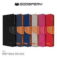 --庫米-- GOOSPERY SONY XA2 / XA2 Ultra 網布皮套 磁扣 可插卡 可立 保護套