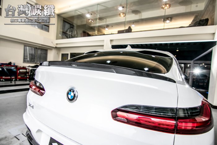 TWL台灣碳纖 BMW 19 20 年X4 G02 X4M 台灣製真空碳纖維卡夢 尾翼 鴨尾 20I 30I M40I