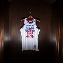 56折 南◇MITCHELL & NESS 1991 ALL STAR EAST JORDAN 白色 球衣 明星賽 AJ