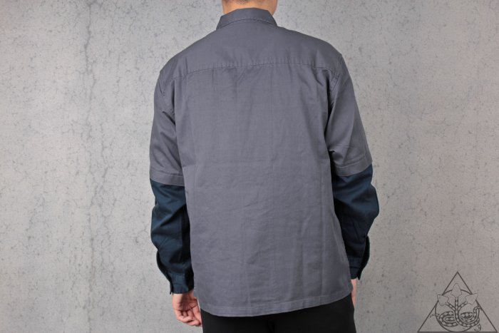 HYDRA】Supreme 2-Tone Work Shirt 貼布Logo 拼接工作襯衫【SUP460