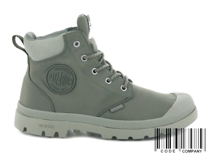 =CodE= PALLADIUM PAMPA LITE+ CUFF WP 防水輕量軍靴(亞麻綠) 76259-339 男