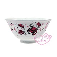 ♥小花花日本精品♥Hello Kitty櫻花.人力車 日式 陶瓷碗 飯碗 湯碗 點心碗 美濃燒 日本製11189404